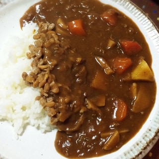 ネバトロ〜っと美味しい納豆カレー